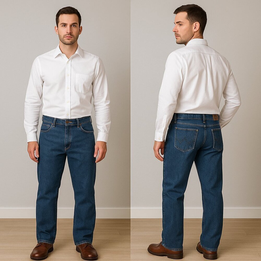 🐎👖 WRANGLER Classic Men’s Straight Leg Jeans Size 36x29 🤠🌵